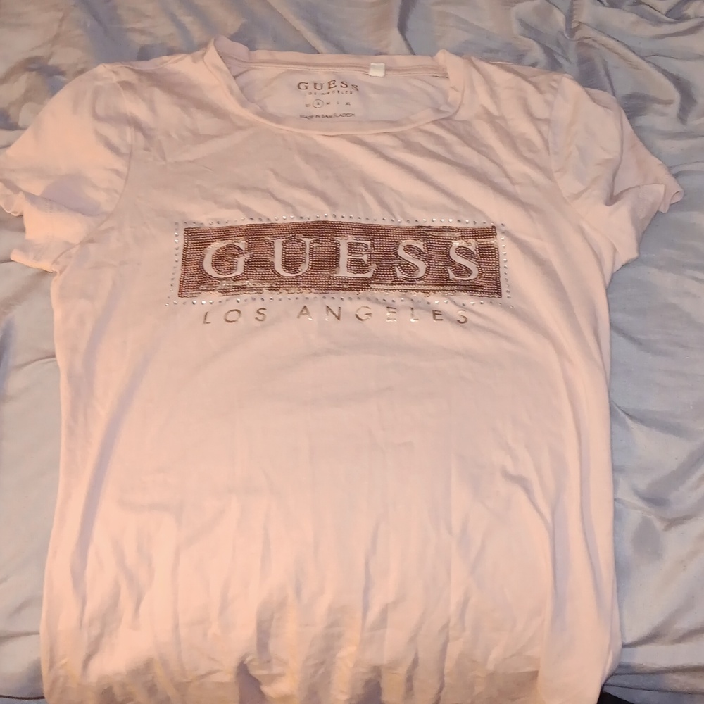 Guess Los Angeles Pink T Shirt